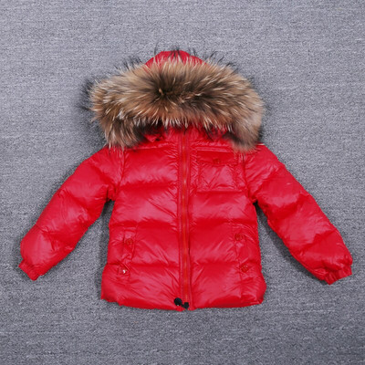 Παιδικό χειμωνιάτικο τζάκετ για κορίτσια Μεγάλη γούνα για αγόρια Παιδικά ρούχα Βρεφικά χοντρά ζεστά χιονοστιβάδα Παιδικό παλτό με κουκούλα