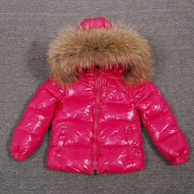 Παιδικό χειμωνιάτικο τζάκετ για κορίτσια Μεγάλη γούνα για αγόρια Παιδικά ρούχα Βρεφικά χοντρά ζεστά χιονοστιβάδα Παιδικό παλτό με κουκούλα