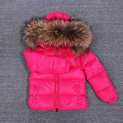 Παιδικό χειμωνιάτικο τζάκετ για κορίτσια Μεγάλη γούνα για αγόρια Παιδικά ρούχα Βρεφικά χοντρά ζεστά χιονοστιβάδα Παιδικό παλτό με κουκούλα