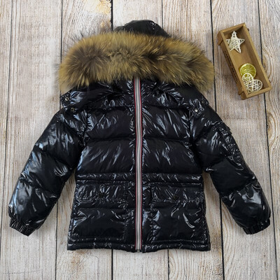 Παιδικό χειμωνιάτικο τζάκετ για κορίτσια Μεγάλη γούνα για αγόρια Παιδικά ρούχα Βρεφικά χοντρά ζεστά χιονοστιβάδα Παιδικό παλτό με κουκούλα