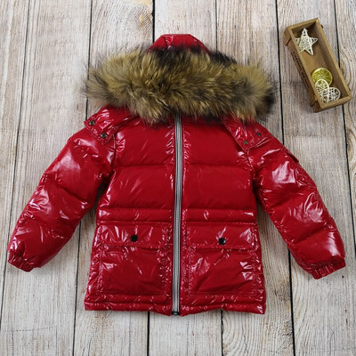 Παιδικό χειμωνιάτικο τζάκετ για κορίτσια Μεγάλη γούνα για αγόρια Παιδικά ρούχα Βρεφικά χοντρά ζεστά χιονοστιβάδα Παιδικό παλτό με κουκούλα