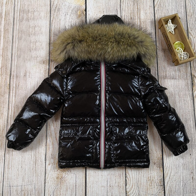 Παιδικό χειμωνιάτικο τζάκετ για κορίτσια Μεγάλη γούνα για αγόρια Παιδικά ρούχα Βρεφικά χοντρά ζεστά χιονοστιβάδα Παιδικό παλτό με κουκούλα
