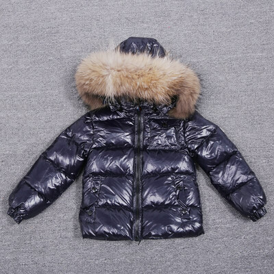 Παιδικό χειμωνιάτικο τζάκετ για κορίτσια Μεγάλη γούνα για αγόρια Παιδικά ρούχα Βρεφικά χοντρά ζεστά χιονοστιβάδα Παιδικό παλτό με κουκούλα