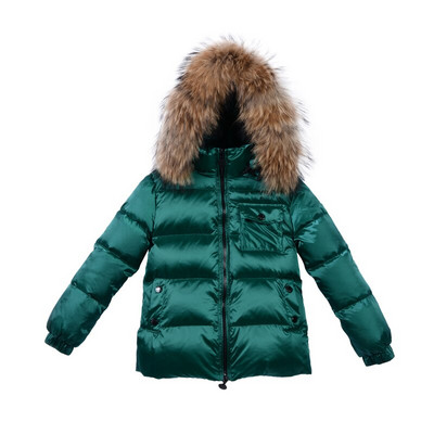 Παιδικό χειμωνιάτικο τζάκετ για κορίτσια Μεγάλη γούνα για αγόρια Παιδικά ρούχα Βρεφικά χοντρά ζεστά χιονοστιβάδα Παιδικό παλτό με κουκούλα