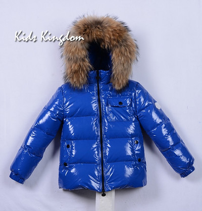 Παιδικό χειμωνιάτικο τζάκετ για κορίτσια Μεγάλη γούνα για αγόρια Παιδικά ρούχα Βρεφικά χοντρά ζεστά χιονοστιβάδα Παιδικό παλτό με κουκούλα