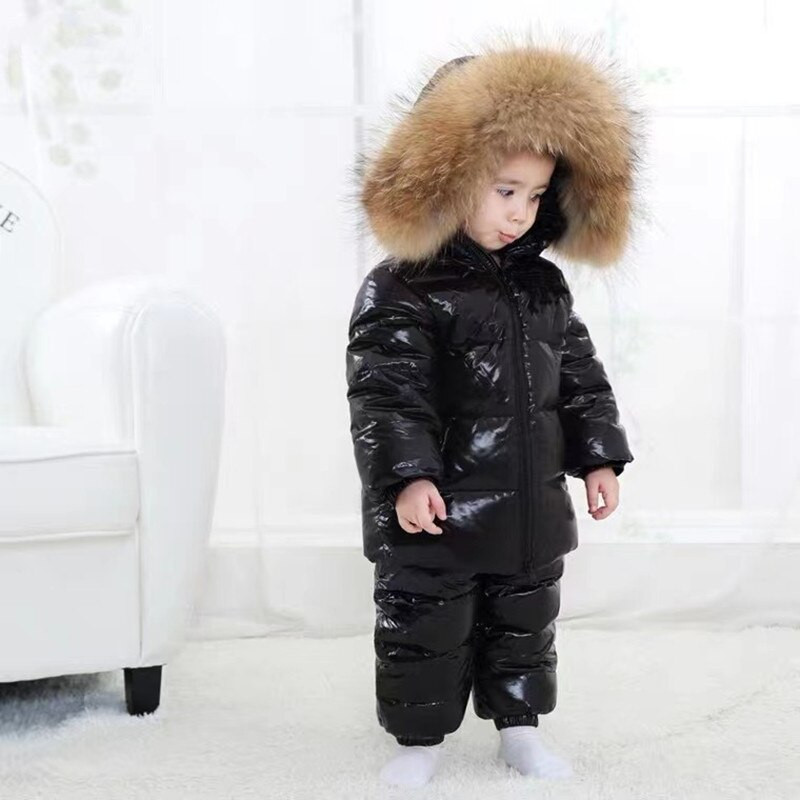 Παιδικό χειμωνιάτικο τζάκετ για κορίτσια Μεγάλη γούνα για αγόρια Παιδικά ρούχα Βρεφικά χοντρά ζεστά χιονοστιβάδα Παιδικό παλτό με κουκούλα