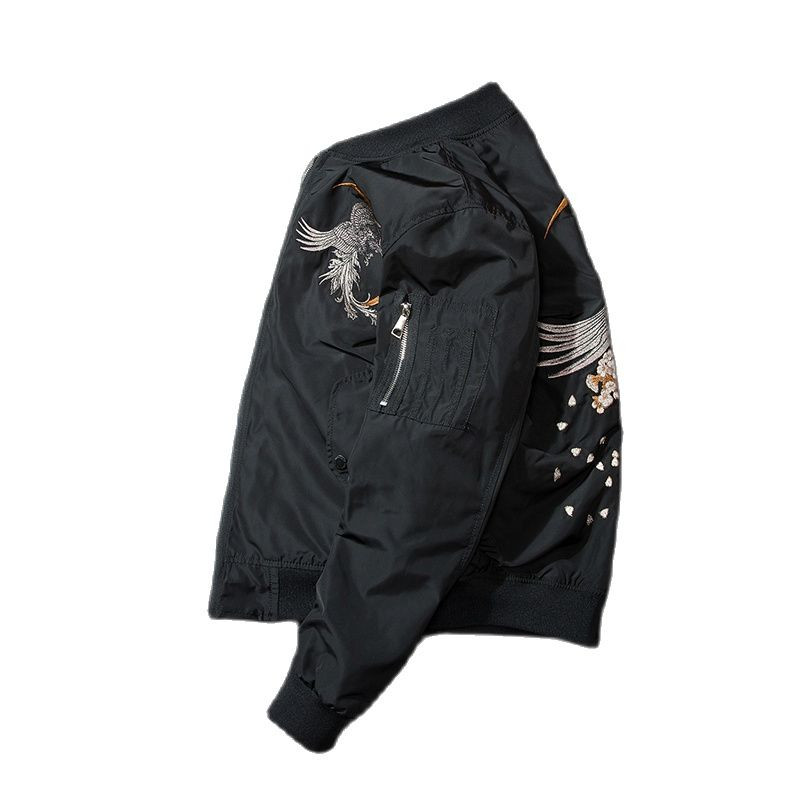 Phoenix Embroidery Άνοιξη Χειμερινό Bomber Ανδρικό μπουφάν MA1 Pilot Coat με επένδυση Yokosuka Sukajan παλτό μπέιζμπολ 2022 Japan Streetwear