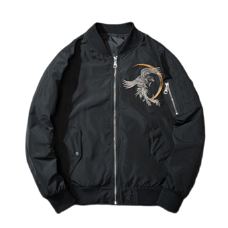 Phoenix Embroidery Άνοιξη Χειμερινό Bomber Ανδρικό μπουφάν MA1 Pilot Coat με επένδυση Yokosuka Sukajan παλτό μπέιζμπολ 2022 Japan Streetwear
