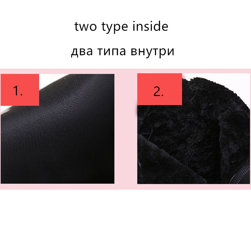 Ženske gležnjače 2019. Zimske kožne kratke plišane tople čizme za žene Cipele s platformom Ženske gležnjače sa skrivenom petom