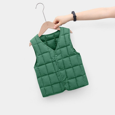 Bērnu Vestes Siltas Vestes Rudens Mazuļi Zēni Meitenes Vestes Bērni Bez Piedurknēm Dūnu Kokvilnas Jaka Mēteļi 1-8T JYF