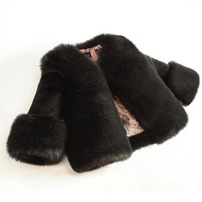 Meiteņu ziemas jaka Mākslīgās kažokādas biezas zīdaiņu, toddler pusaudžu silts Ziemassvētku kažociņš Baby Princess Outwear Sniega mētelis meitenes apģērbi 1-14 g.