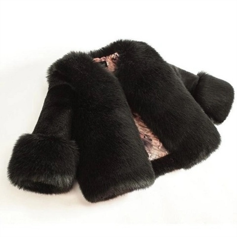 Meiteņu ziemas jaka Mākslīgās kažokādas biezas zīdaiņu, toddler pusaudžu silts Ziemassvētku kažociņš Baby Princess Outwear Sniega mētelis meitenes apģērbi 1-14 g.