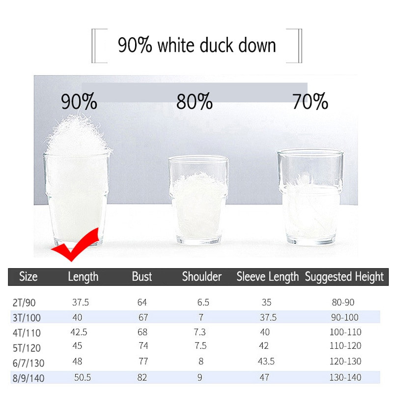 2020. Puh jakne za djevojčice Zimski kaput slatkih boja Topli dječji puhovi kaputi s kapuljačom za dječake 2-9 godina Gornja odjeća Dječja odjeća