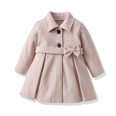 Baby Girls Coat Cute Rabbit Ear Hooded Jacket Παιδικά Μόδα Εξωτερικά Ενδύματα Ανοιξιάτικο φθινόπωρο Ανεμοδαρμένο μπουφάν για κορίτσι 1-6 ετών