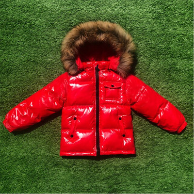 Παιδικά χειμωνιάτικα γούνινα παλτό με κουκούλα για αγόρια κορίτσια Παιδιά Χοντρά αδιάβροχα πάρκα Παιδικά ζεστά μπουφάν