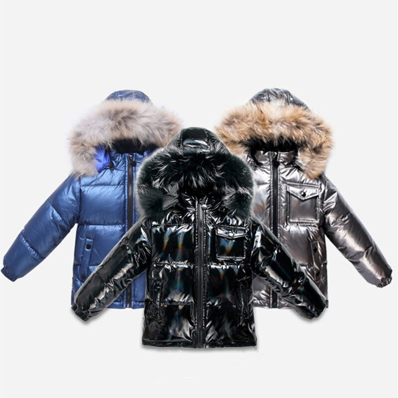 Παιδικά χειμωνιάτικα γούνινα παλτό με κουκούλα για αγόρια κορίτσια Παιδιά Χοντρά αδιάβροχα πάρκα Παιδικά ζεστά μπουφάν
