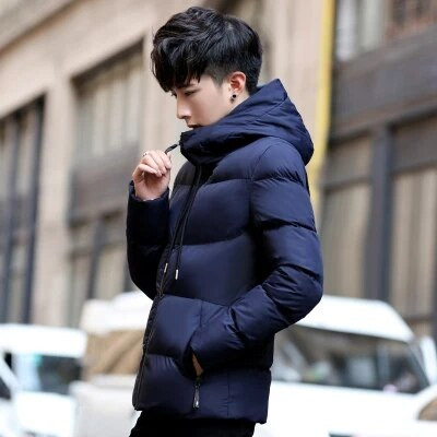 Χειμερινό τζάκετ Ανδρικά πάρκα χοντρό Ζεστό τζάκετ Ανδρικό βάτο γιακά Μπουφάν Μασίφ Parka Ανδρική μόδα Harajuku Streetwear Hip Hop Parka