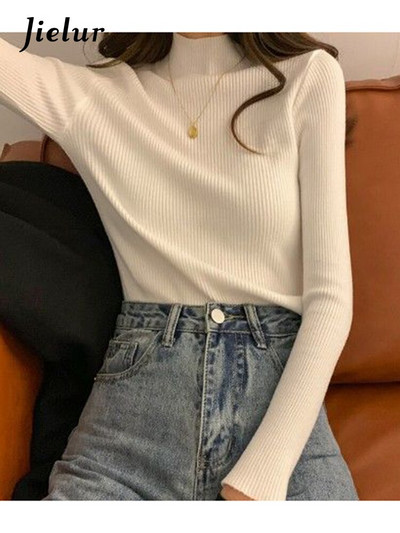 Jielur Cartoon Rabbit Y2K Kawaii Ρετρό χαριτωμένο πουλόβερ πουλόβερ με μοτίβο πλεκτό Ζεστό φαρδύ υπερμεγέθη γυναικείο φούτερ