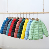 2-9 Y 2020 Φθινόπωρο Χειμώνας για κορίτσια Λευκό μπουφάν με πούπουλα πάπιας για αγόρια κορίτσια Μωρό ελαφρύ ζαχαρωτό Casual ζεστό παιδικό πουπουλένιο μπουφάν