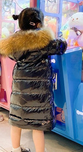 85-150 cm Meitenes Zēni Ziemas Mirdzoši Gari Dūni Bērni Bērni Bērni Biezs Silts Īstas Kažokādas Mētelis ar kapuci ārējais apģērbs