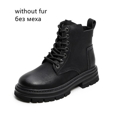 Botas Mujer Invierno 2022 Μπότες Χιονιού Γυναικεία βρετανικό στυλ Ρετρό Ανοιξιάτικες μπότες φθινοπώρου Χειμερινά παπούτσια για τον αστράγαλο Botines