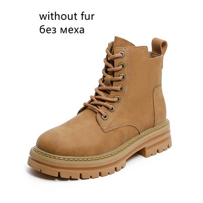 Botas Mujer Invierno 2022 Μπότες Χιονιού Γυναικεία βρετανικό στυλ Ρετρό Ανοιξιάτικες μπότες φθινοπώρου Χειμερινά παπούτσια για τον αστράγαλο Botines