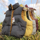 Rudens Ziemas Bērni 3-7 G. Zīdainim Siltas Parkas Vestes Jakas Meitenēm Zēniem Dūnas Biezas Kokvilnas Veste Bērnu Virsdrēbes Topi