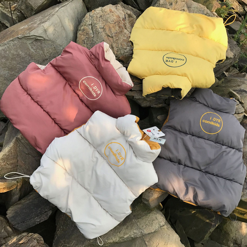 Φθινοπωρινό Χειμώνας Παιδιά 3-7 ετών Βρεφικά Ζεστά Γιλέκα Πάρκα Για Κορίτσια Αγόρια Που Παχύ Βαμβακερό Γιλέκο Παιδικά Εξωτερικά Μπλουζάκια