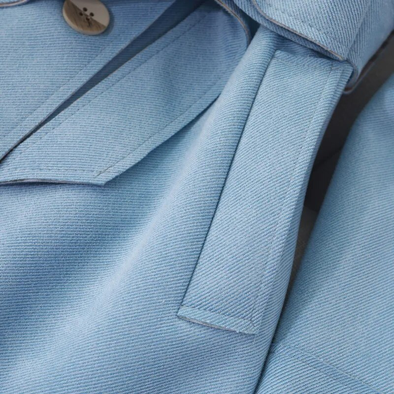 Jakne proljeće jesen 2022. Nove ženske vjetrovke Ležerni trenč kaputi srednje dužine Kaputi od brušene kože dugih rukava Modni topovi za sve vrste