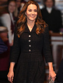 Princeses Keitas dizainera augstas kvalitātes mētelis pavasaris rudens jauns sieviešu modes biroja ballīte Vintage eleganta melna tvīda midi jaka