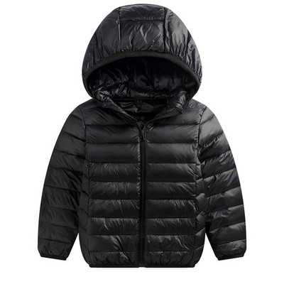 Bērnu jaka Virsdrēbes Zēna un meitenes rudens silts mētelis ar kapuci Pusaudžu Parka Bērnu ziemas jaka Izmērs 1 2 10 12 15 gadi