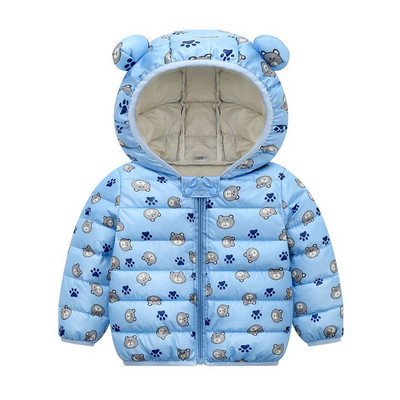 Rudens, ziema, mazuļi, bērni, cieti virsdrēbes zīdaiņiem, zēniem, meitenēm, jakas ar kapuci Mēteļi, apģērbi, Ziemassvētku kokvilnas polsterēti apģērbi JYF