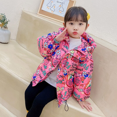 2022-es téli gyermek hosszú, vastag pehelykabát, térdig érő fiúk és lányok, világos pehelykabát, kapucnis, meleg, parkos felsőruházat, 4-14T