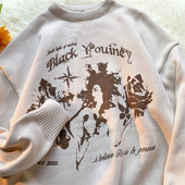 Γυναικείο πουλόβερ εκτύπωσης επιστολής Harajuku High Street Vintage μακρυμάνικο πουλόβερ πουλόβερ μόδας Φαρδιά casual πουλόβερ Ρούχα μπλούζες