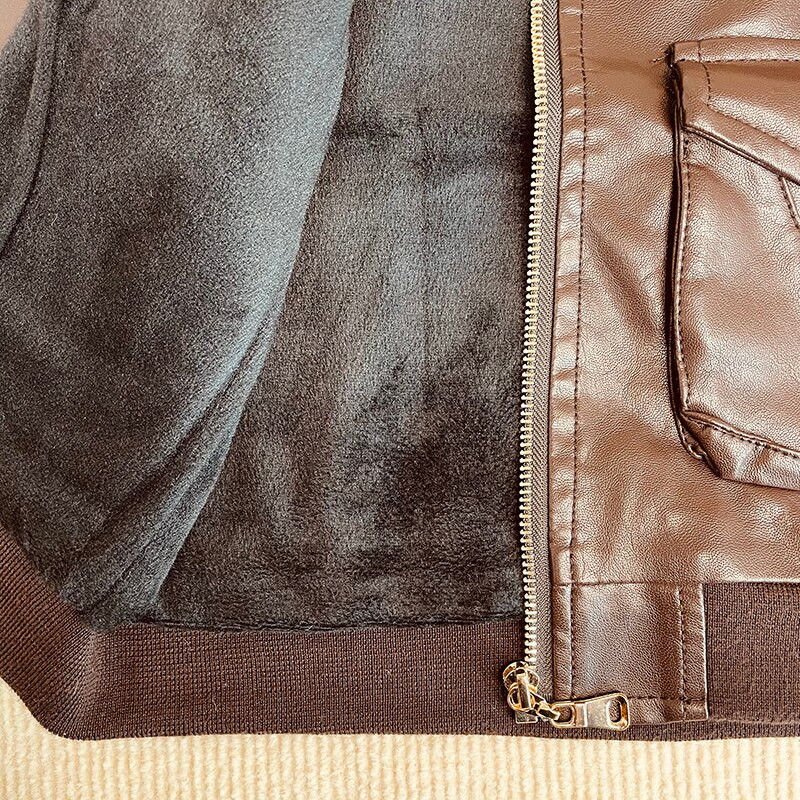 jakna za dječaka 2020. Zimska modna PU Thicken Plus jakna za bebe od baršuna Ležerna pilotska jakna Bomber jakna Odijelo za 90-130 cm z159