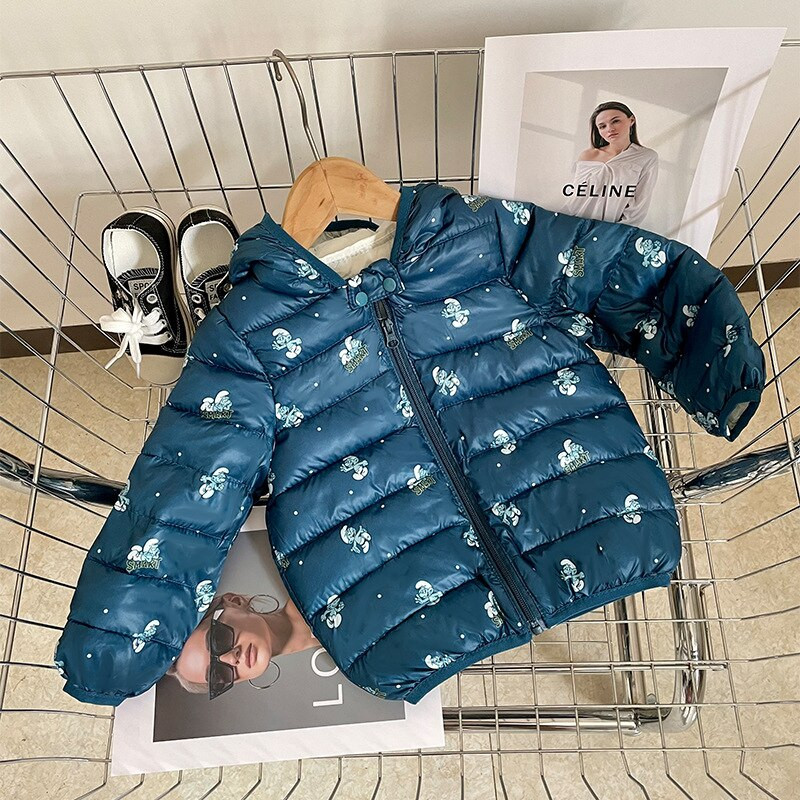 2022 χαριτωμένο βρεφικό μπουφάν Παιδικά αγόρια ανοιχτόχρωμα παλτό με κουκούλα στο αυτί Κοριτσίστικα ρούχα Βρεφικά παιδικά ρούχα για αγόρια Παλτό