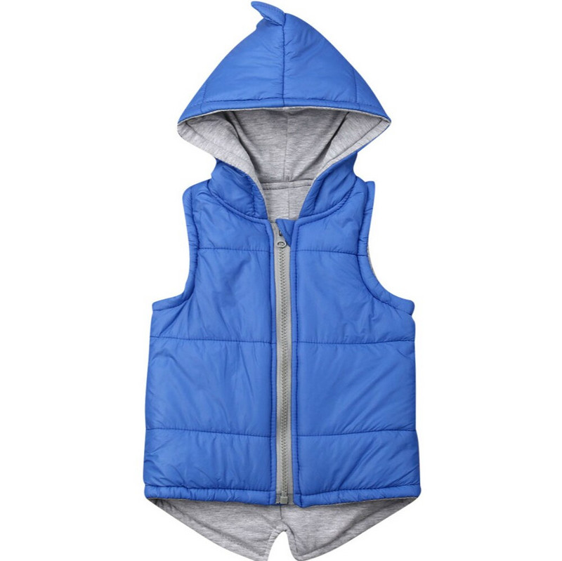 0-7Y Kids Baby Girls Boys Boys Dinosaur Hooded jele παλτό χειμωνιάτικα παιδικά ρούχα Ζακέτα με φερμουάρ Γιλέκο μωρό Πανωφόρι γιλέκα