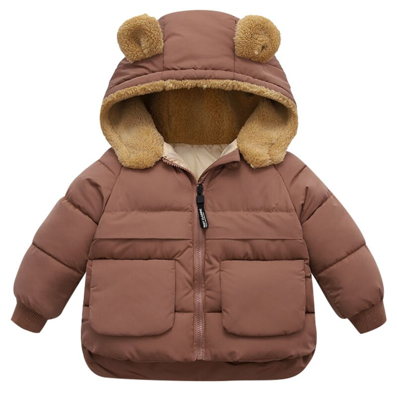 Modes Ziemassvētku virsdrēbes Ziemas zēnu un meiteņu kažokādas dūnu apģērbs 90% bērnu dūnu jaka Jaundzimušo mētelis