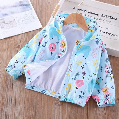 Nova jesen 2022., modna jakna za djevojčice, crtane životinje, šuma, ružičasti kaput za djevojčice, vjetrovka, majica s kapuljačom, butik dječje odjeće