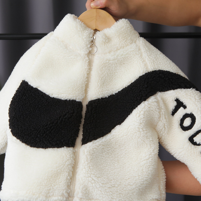 Polar fleece Φθινοπωρινό Χειμώνα Λούτρινα Παιδικά Χονδρά Μπουφάν για κοριτσάκια Ζεστά Παιδικά Παλτό για Αγόρια Plus βελούδινα Εξωτερικά Ρούχα