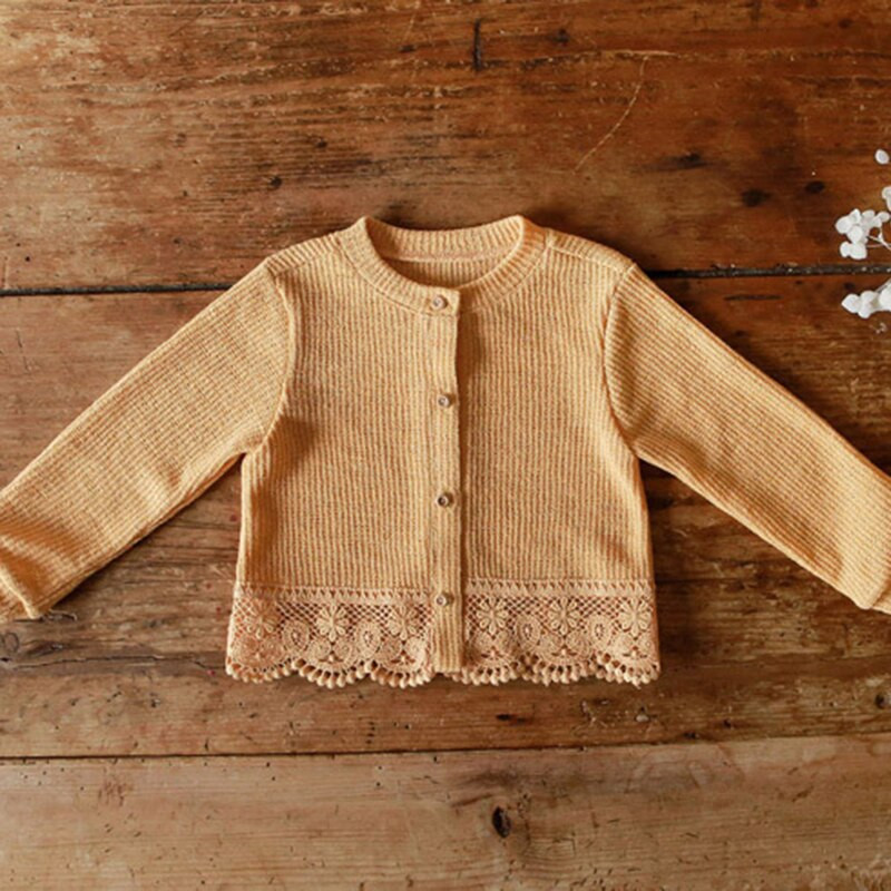 Κλιματιστικό πουκάμισο για κοριτσάκια Casual Αντηλιακό Ζακέτα Βρεφική Ζακέτα Βρεφική Δαντέλα Μακρυμάνικο Καλοκαίρι Φθινόπωρο