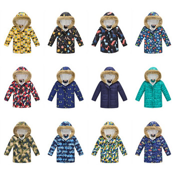 3-9 ετών για κορίτσια Parka 2021 Χειμερινό μπουφάν για κορίτσια Παιδικά πάρκα για κορίτσια Αγόρια Παιδικό παλτό με ζεστή κουκούλα