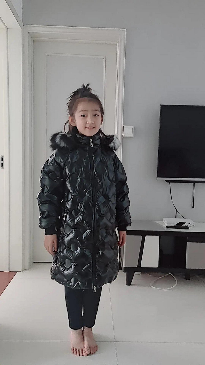 2022 Νέα παιδικά ρούχα Winter Down βαμβακερό μπουφάν για κορίτσια αδιάβροχο Παχύ χιονοστιβάδα Παιδικά ρούχα για αγόρια parka faux γούνινο παλτό