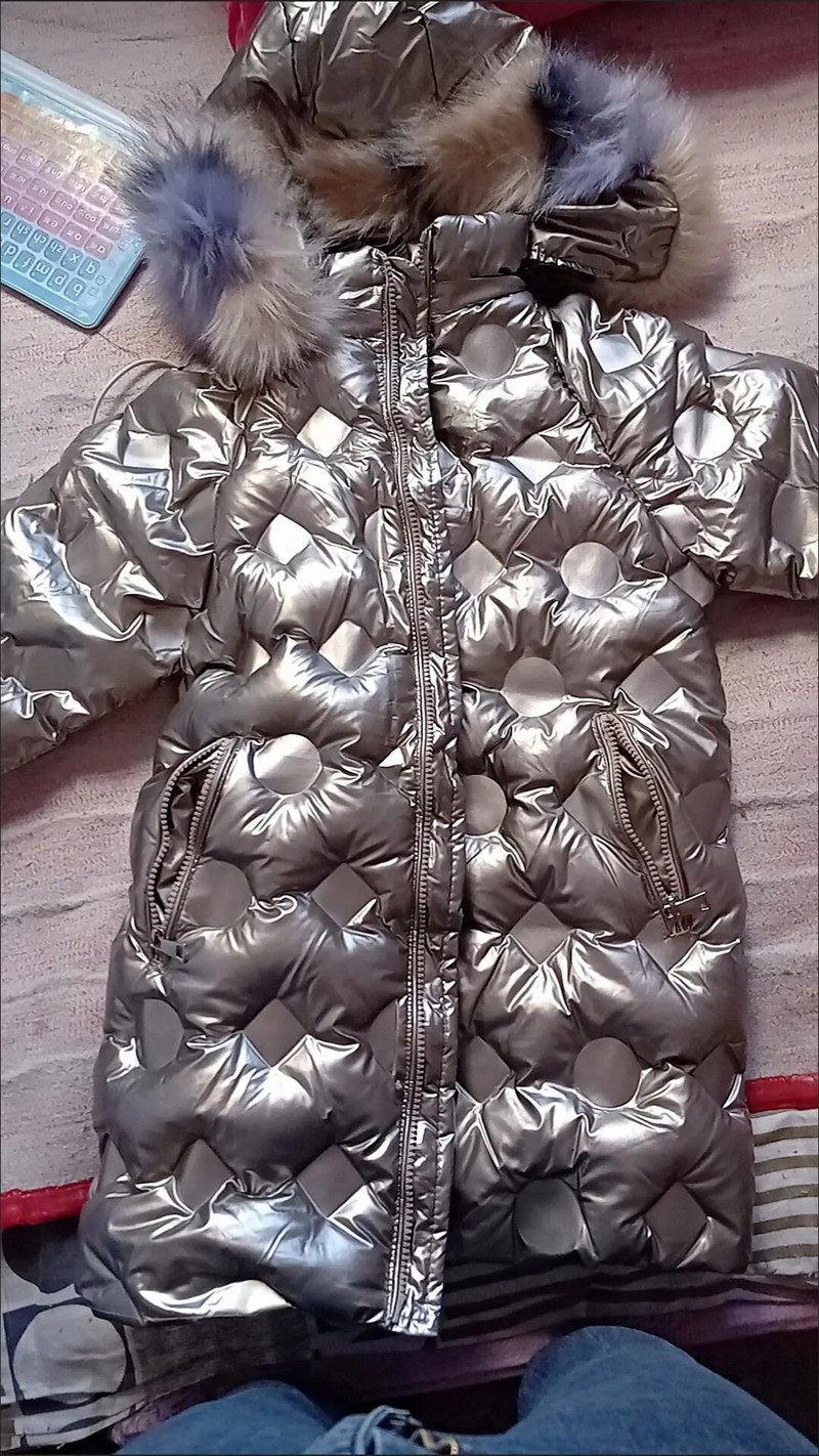 2022 Νέα παιδικά ρούχα Winter Down βαμβακερό μπουφάν για κορίτσια αδιάβροχο Παχύ χιονοστιβάδα Παιδικά ρούχα για αγόρια parka faux γούνινο παλτό