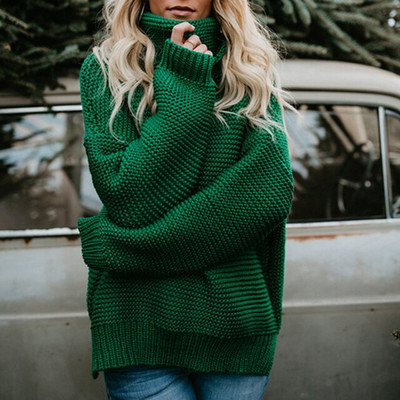 ZNU Γυναικείο πουλόβερ πουλόβερ με μακρυμάνικο χειμερινό γυναικείο μονόχρωμο Casual Basic Top Knit Γυναικείο πουλόβερ Κορεάτικο στυλ