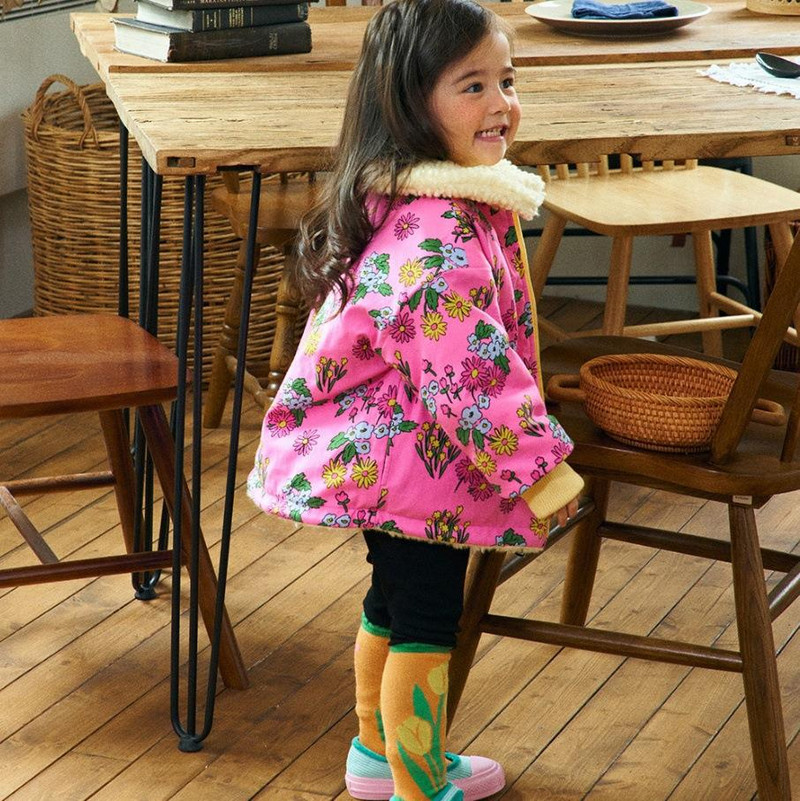 Meiteņu Ziemas Mētelis 2022 Ziemas Jauns Silts Bērnu Mētelis Apdruka Divpusēja Meiteņu Jaka Melns Krekls Bērnu Apģērbs