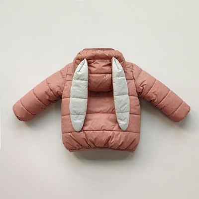 Karikatūra bērniem ar kapuci, polsterēts mētelis Dzīvnieki Raksts Virsdrēbes Cāļa mēteļi Zēni Trusis Parkas Jaka Rudens silti Topi