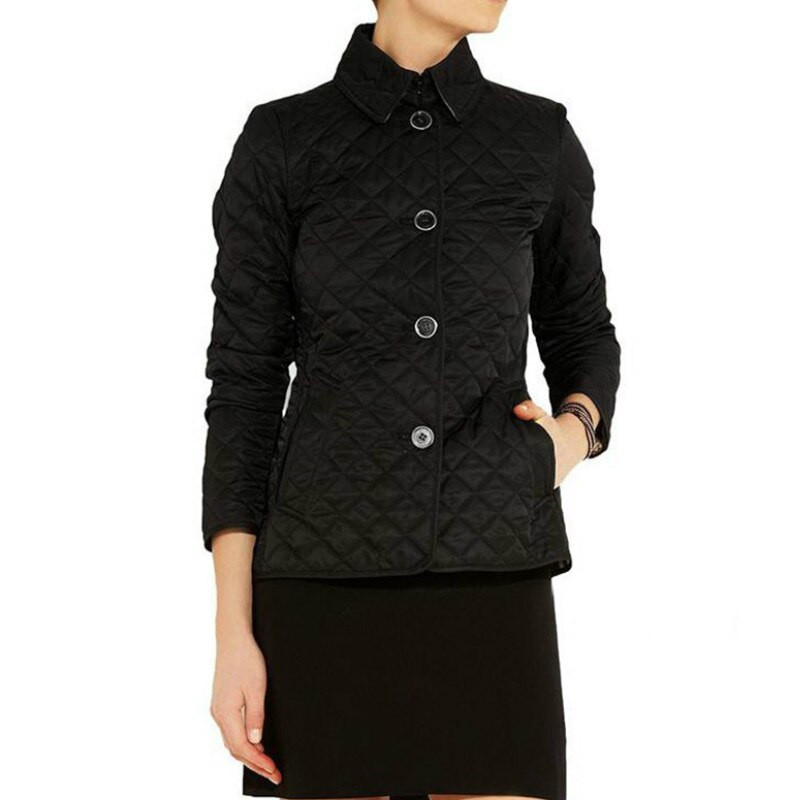 Φόρεμα με πέτο φθινοπώρου και χειμώνα Λεπτό μικρό βαμβακερό τζακ Γυναικείο Νέα μόδα μονόπλευρο ιδιοσυγκρασία Λεπτό μεταξωτό βαμβακερό ζεστό μπουφάν