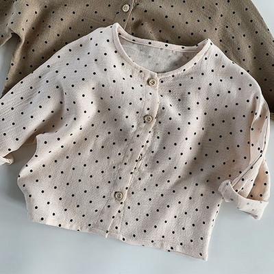 Βρεφικά κορίτσια Αγόρια παλτό ζακέτα Κορεατικού στυλ Βαμβακερό μακρυμάνικο πουκάμισο Άνοιξη Φθινόπωρο 1-6 ετών Παιδικό παλτό ζακέτα Casual Loose πουκάμισο