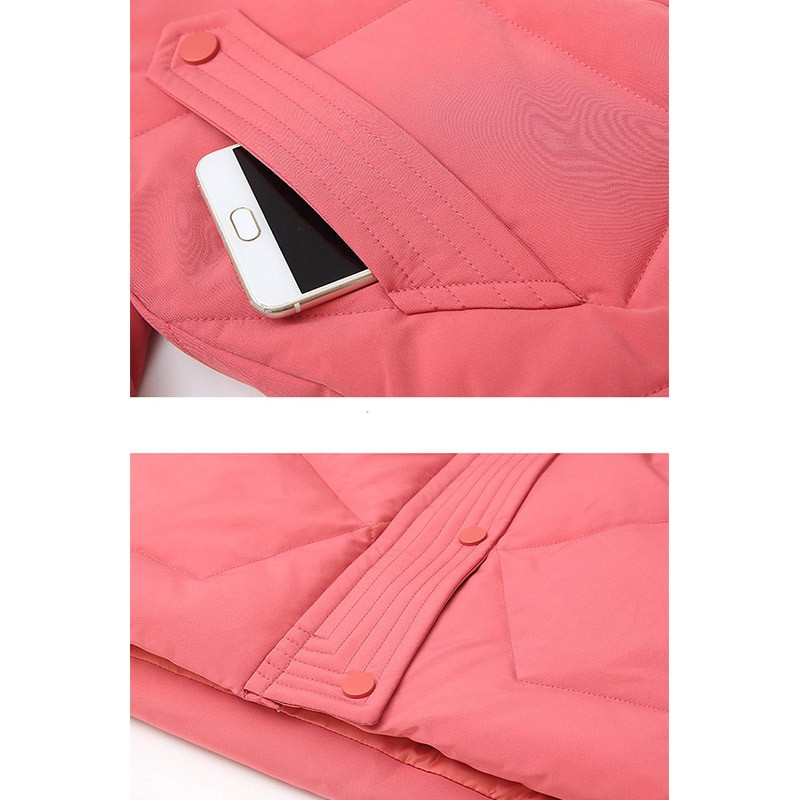 Zimska jakna za djevojčice Dječja odjeća Vanjska odjeća Kombinezoni Djevojčice 4-13 godina Topla odjeća Dječja bunda Tinejdžerska pamučna parka